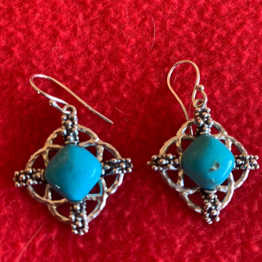 Silver & Turquoise Earrings